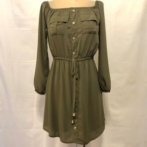 Rue21 Olive Green Casual Dress